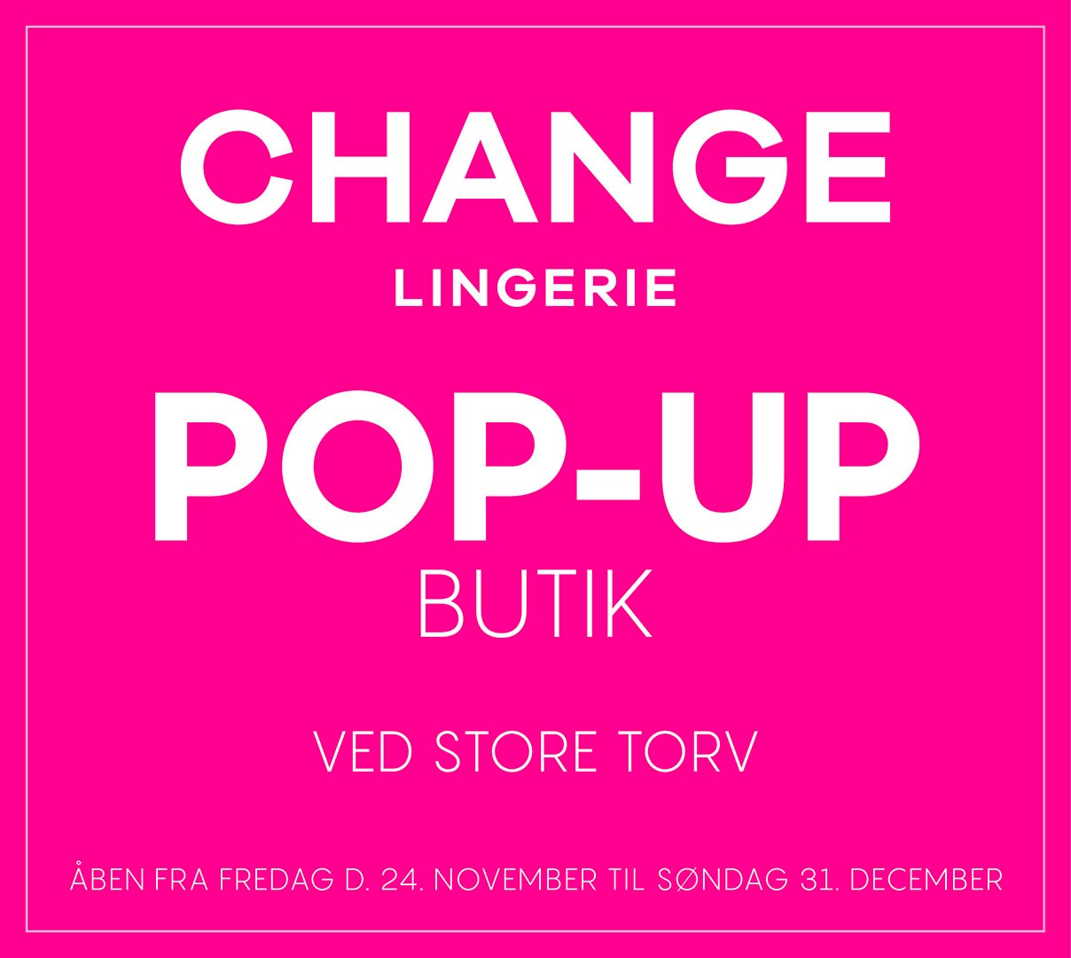 Change Pop-up butik Ishøj Bycenter
